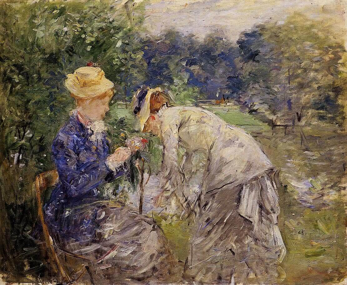 “I Boulogne-skogen” av Berthe Morisot